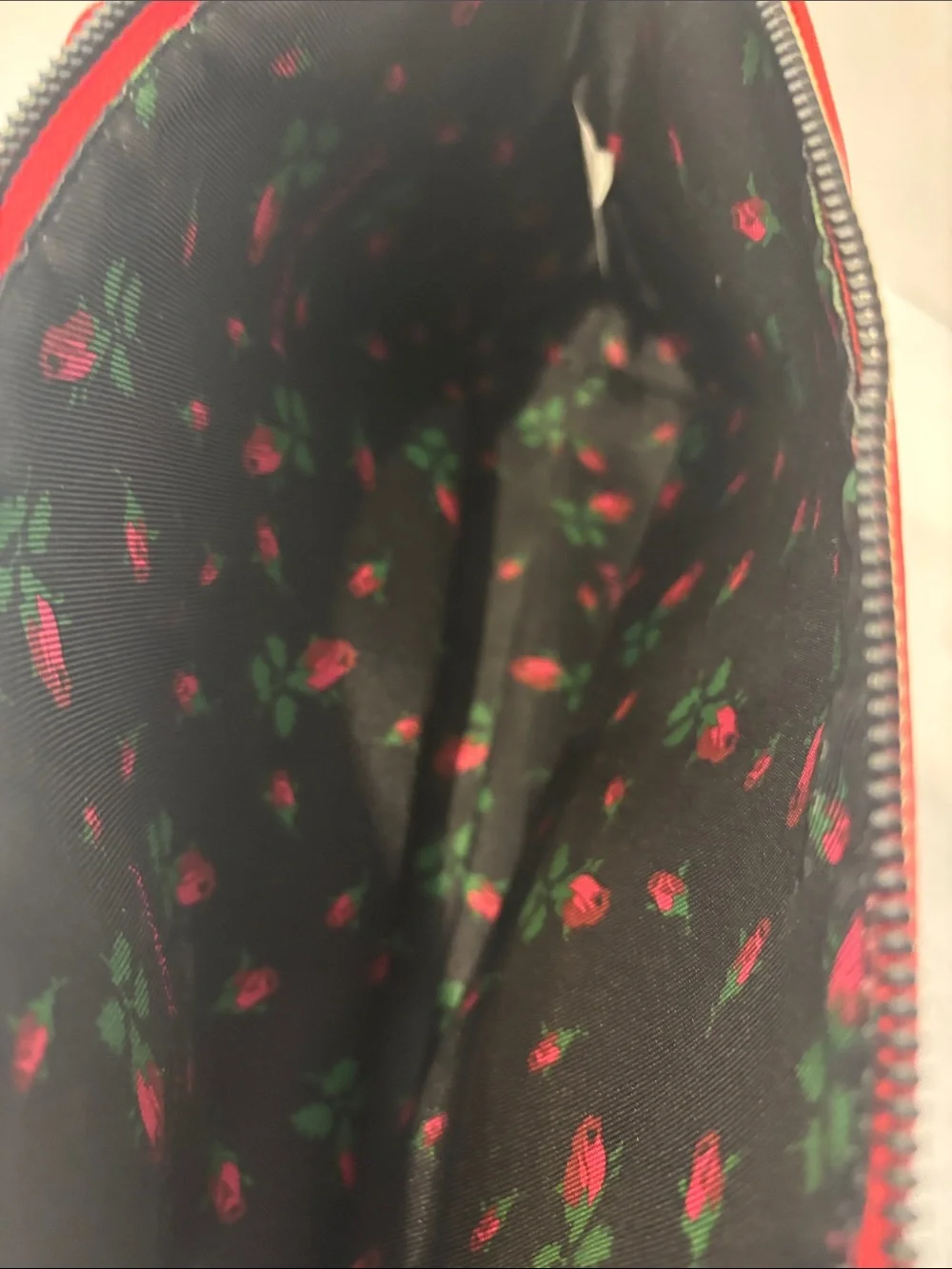Betsy Johnson Red Bow Accent Women's Large Clutch Bag. - Picture 5 of 8